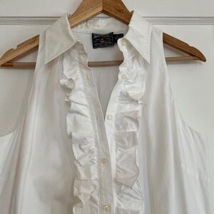 American Living White Cotton Dress 16